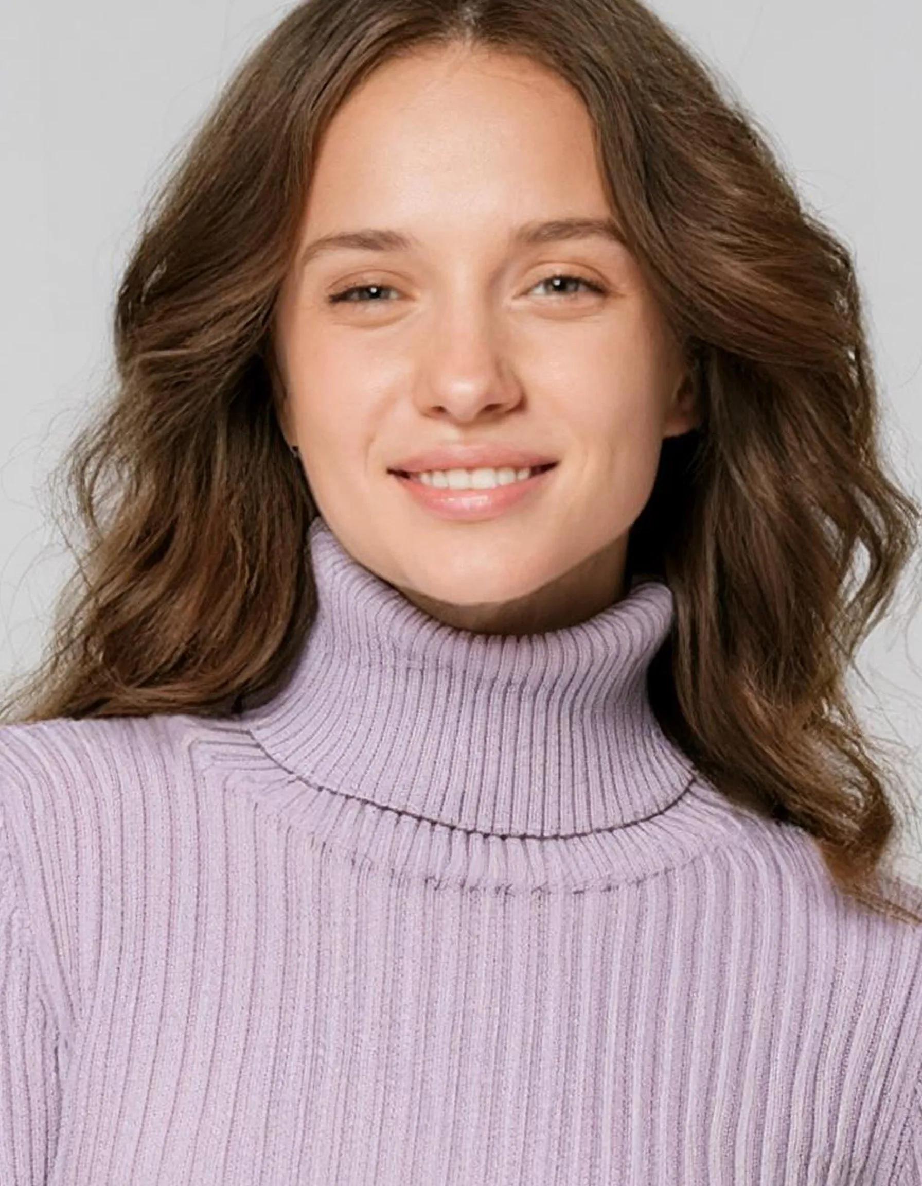 Lavender Light Turtleneck Pullover