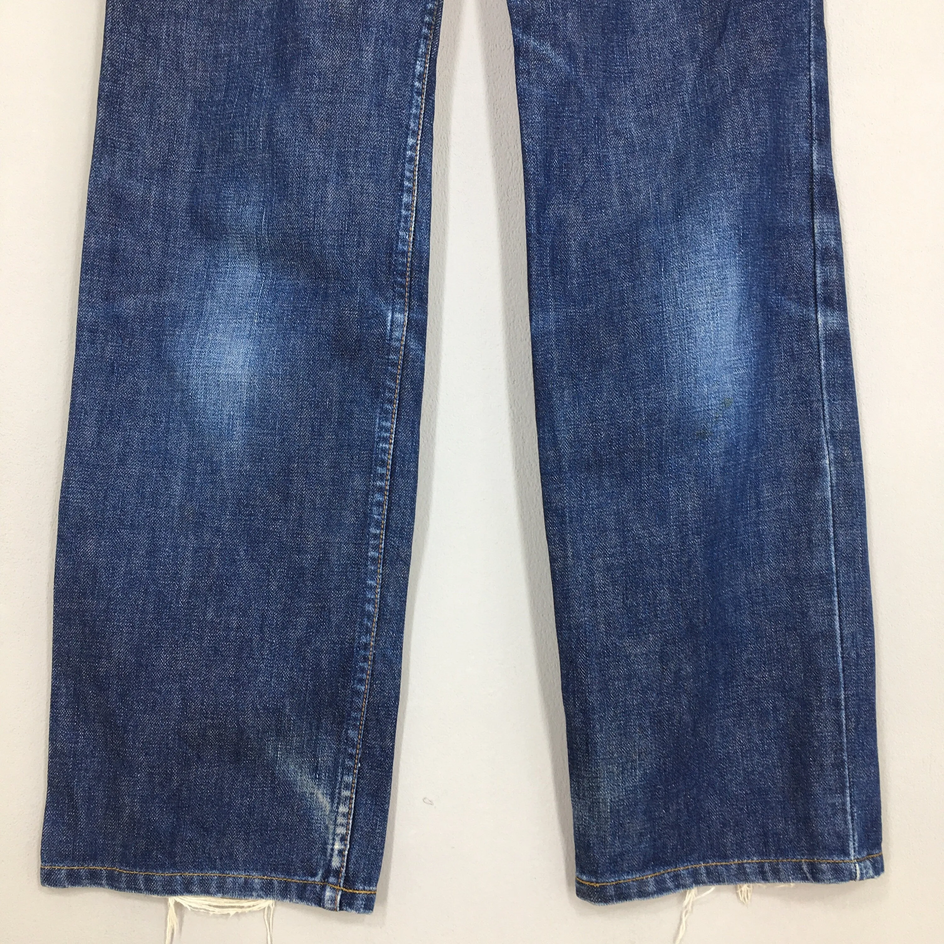 Levi's 515 Indigo Blue Jeans Faded Dirty Size 26x30