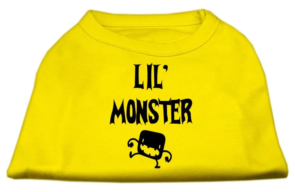 Lil Monster Screen Print Shirts Yellow XL (16)