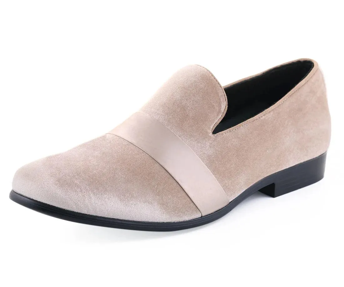 Men's beige Fashion Design Loafer Shoes