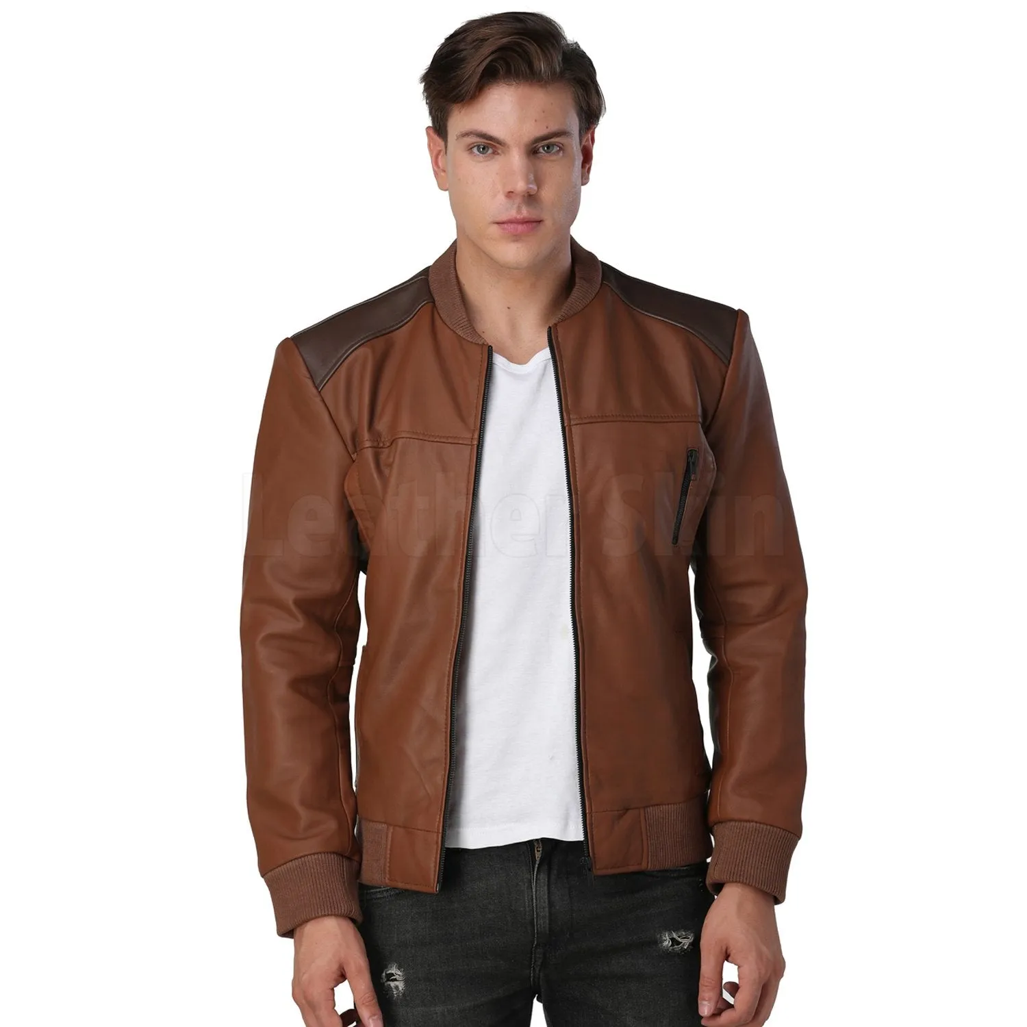 Men’s Brown Leather Jacket