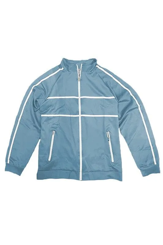 Mens Tape Stripe Track Jacket