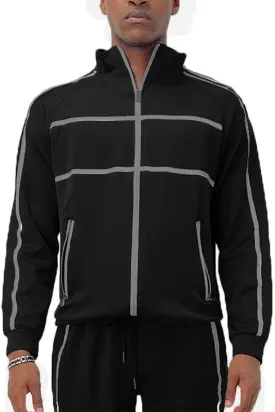 Mens Tape Stripe Track Jacket