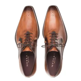 Mezlan Cognac Men's Lace-Up Shoes Gavino Dress Shoes