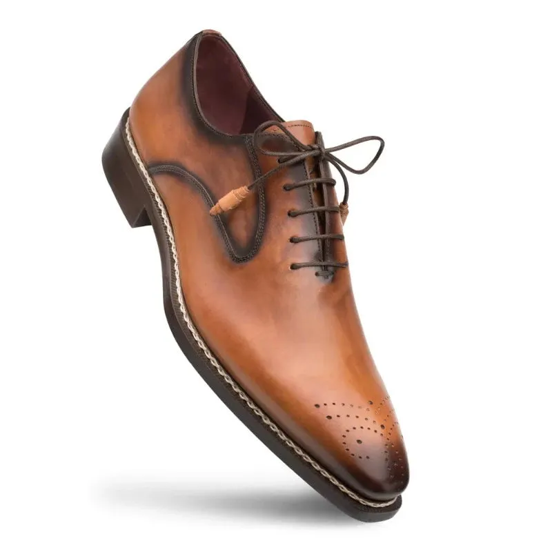 Mezlan Cognac Men's Lace-Up Shoes Gavino Dress Shoes