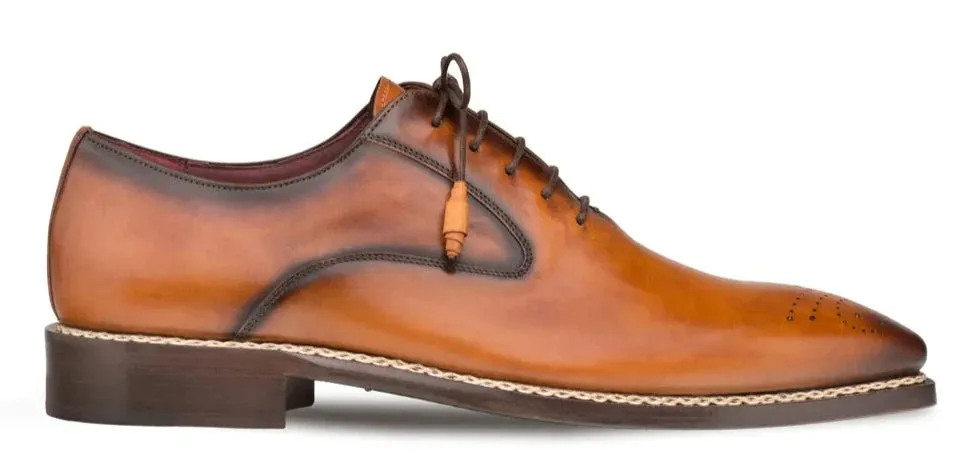 Mezlan Cognac Men's Lace-Up Shoes Gavino Dress Shoes