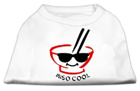 Miso Cool Screen Print Shirts White Med (12)