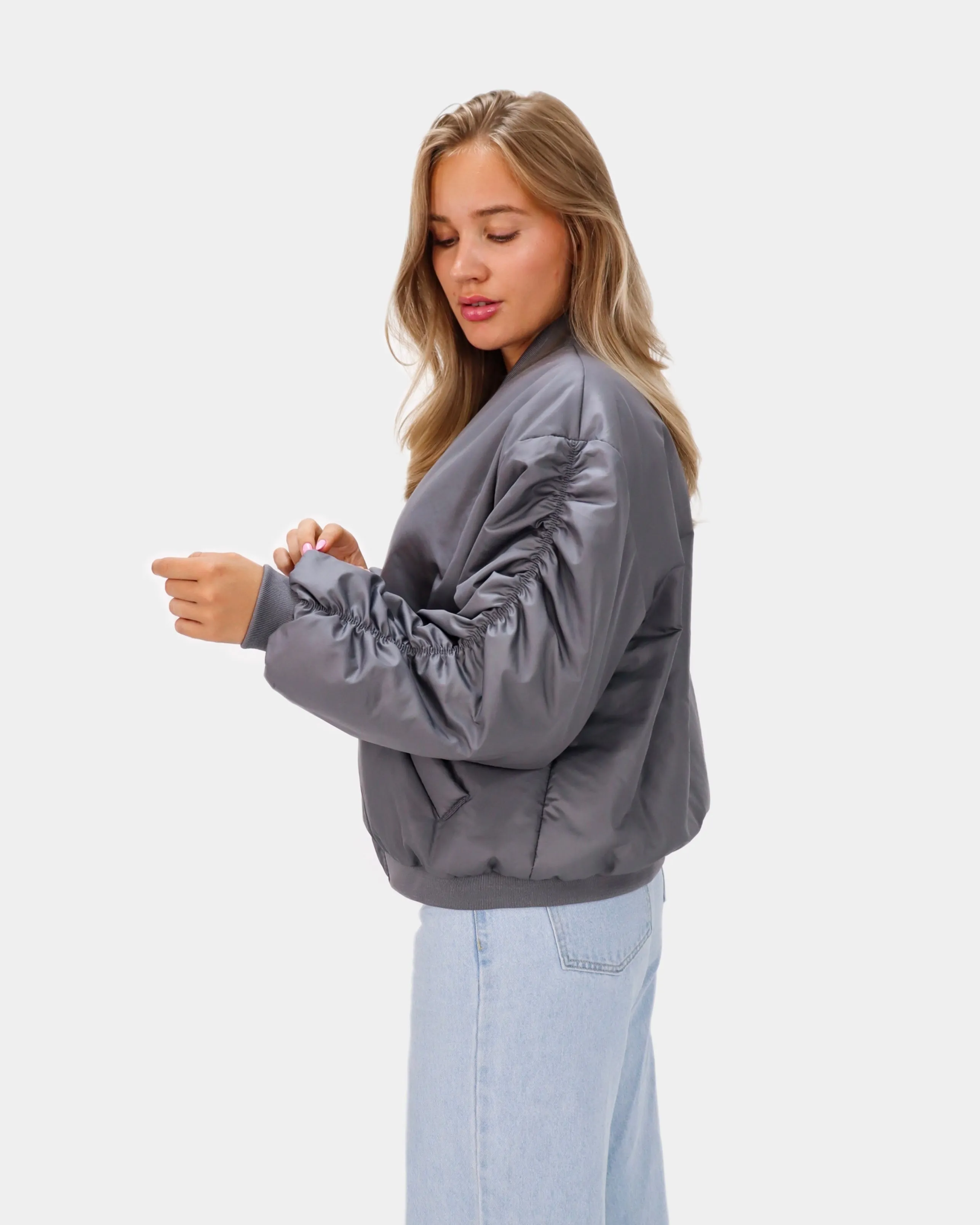 Nela Bomber Grey