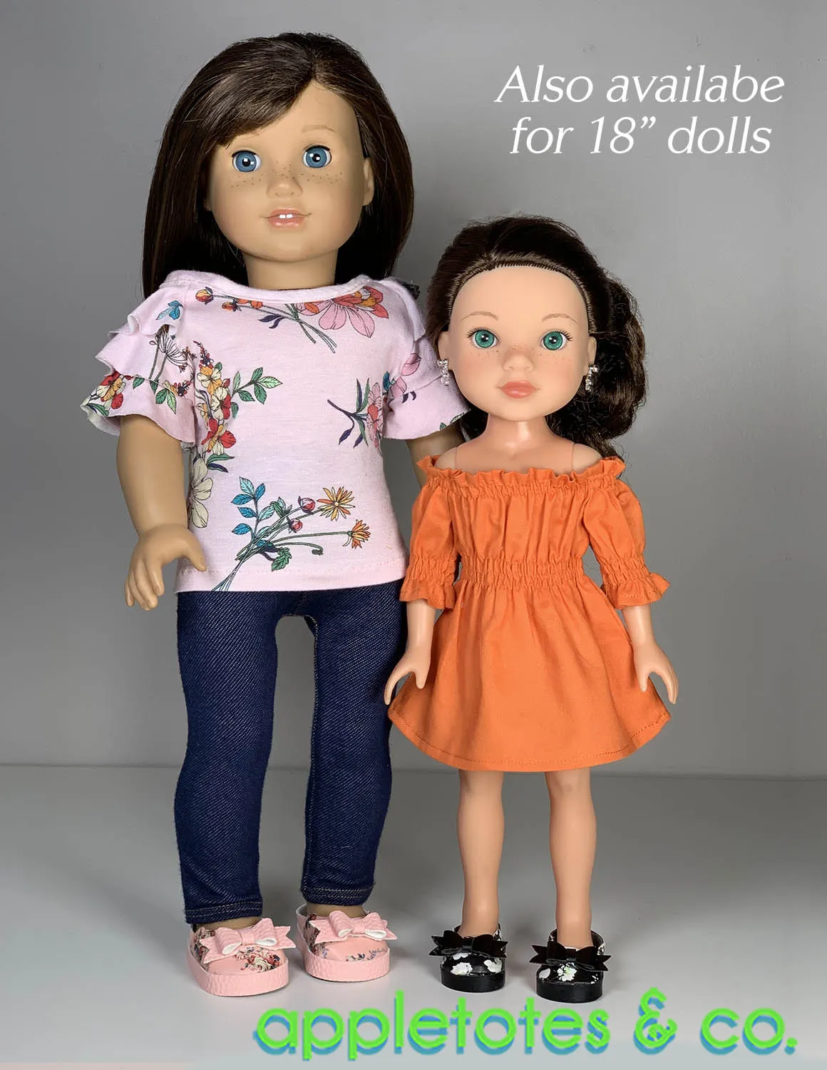 No-Sew Bella Shoes 14 Inch Doll Pattern