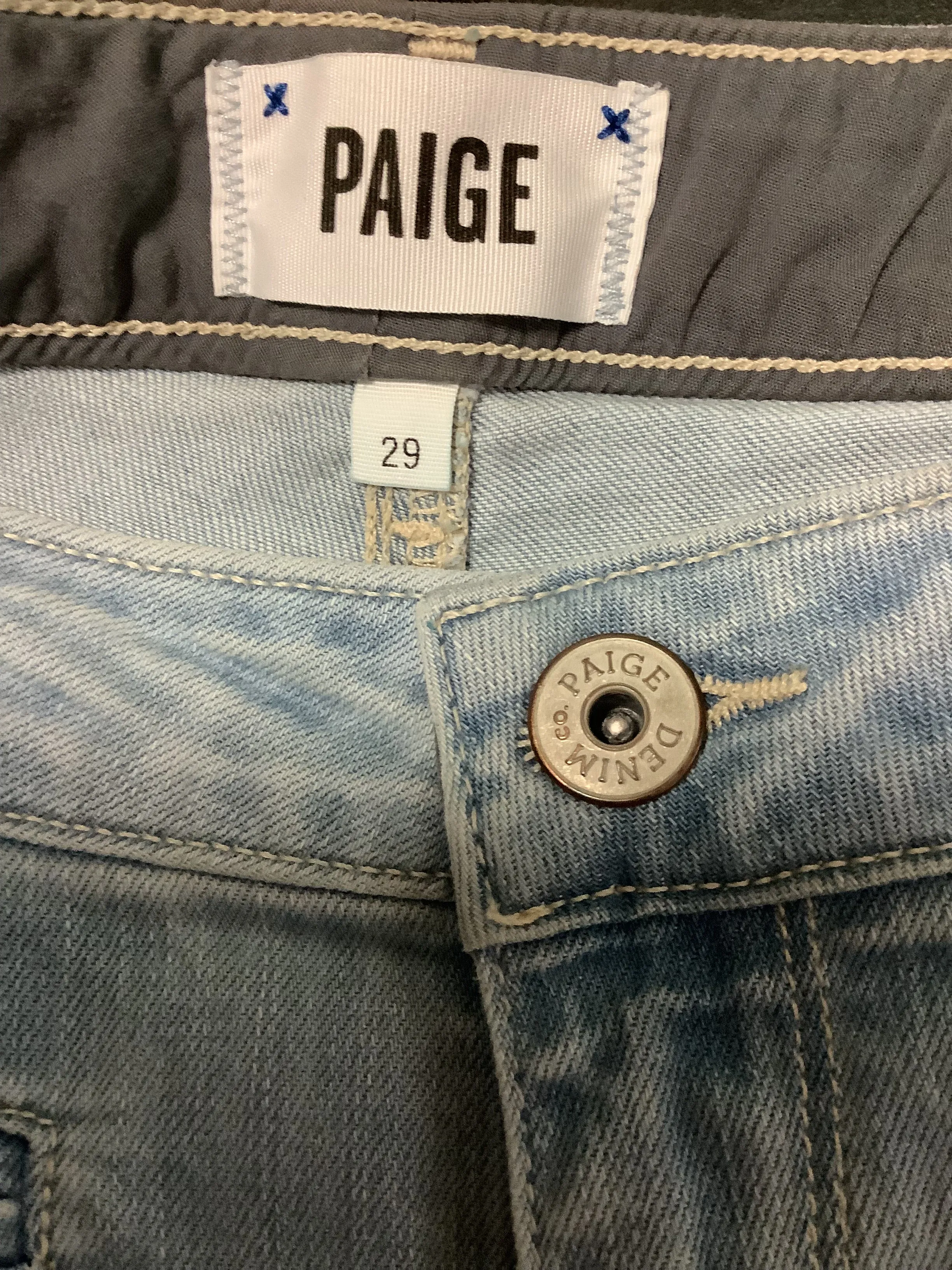 Paige Jeans Blue High Rise Bell Bottom Size: 8/29