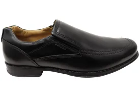 Pegada Ian Mens Comfortable Brazilian Leather Slip On Dress Shoes