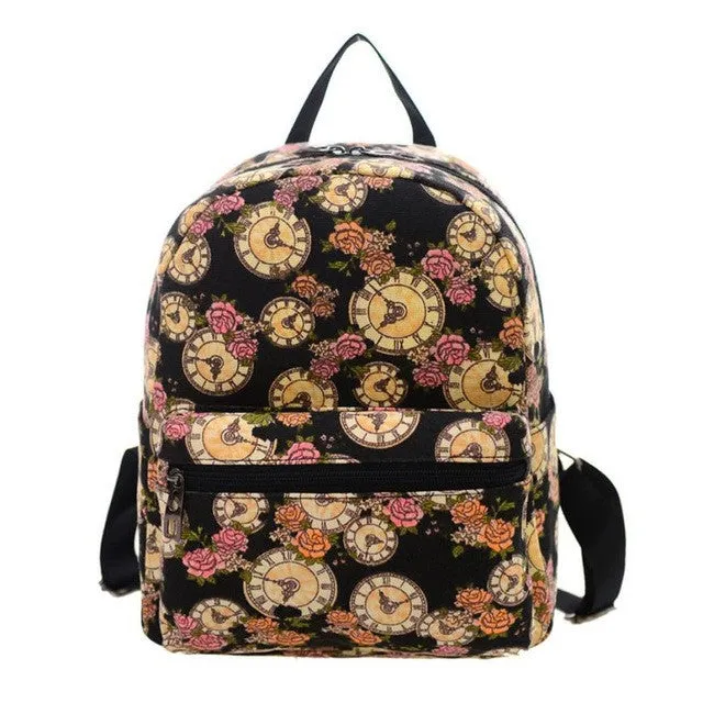 PICK YOUR PATTERN: Mini Canvas Backpack Super Funky and Fun Designs