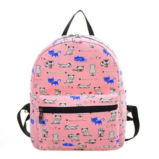 PICK YOUR PATTERN: Mini Canvas Backpack Super Funky and Fun Designs