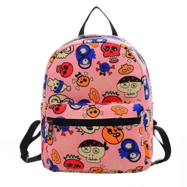 PICK YOUR PATTERN: Mini Canvas Backpack Super Funky and Fun Designs