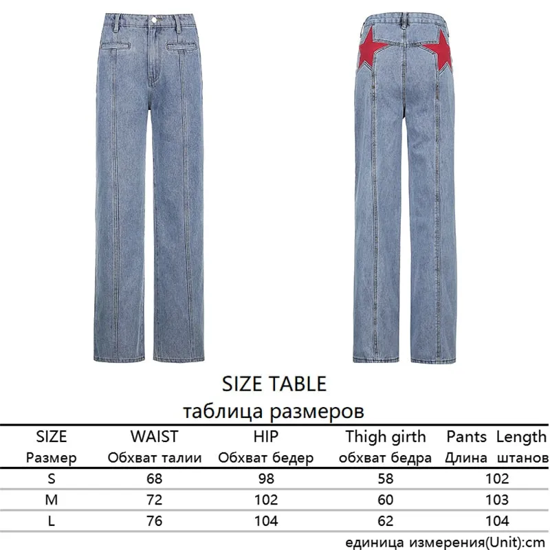 Red Star Flare Jeans "Firecracker" High Waist Denim Bell Bottom Pants Perfect Butt Jean Great For Independence Day Available In Sizes Small Medium Or Large