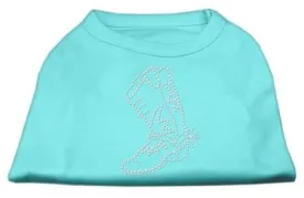 Rhinestone Boot Shirts Aqua XS (8)