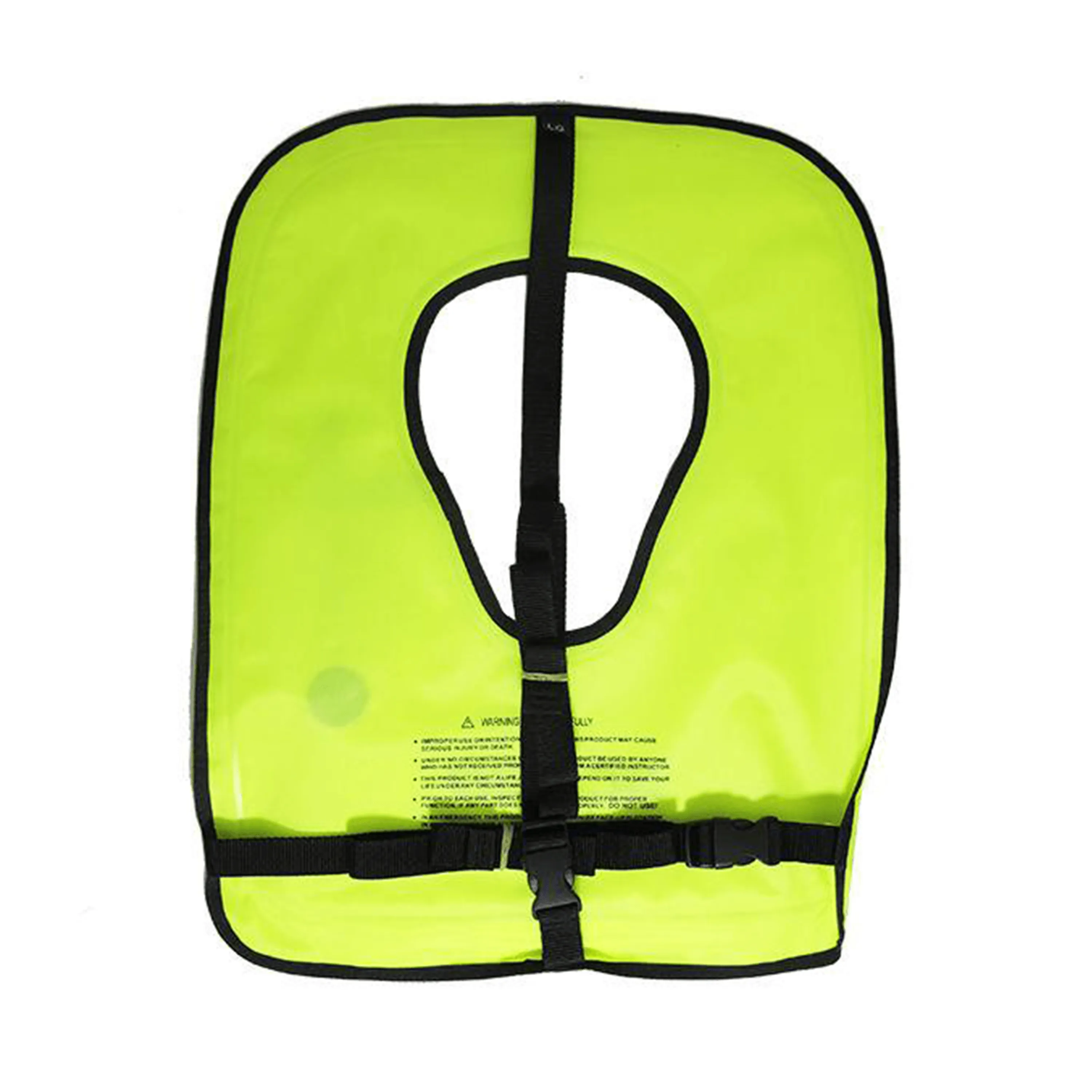 Scuba Choice Adult Neon Yellow Snorkel Vest with Name box, Large