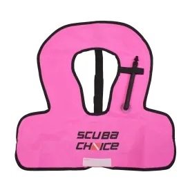 Scuba Choice Neon Pink Youth Snorkel Vest Scuba Choice print, w/ Name Box