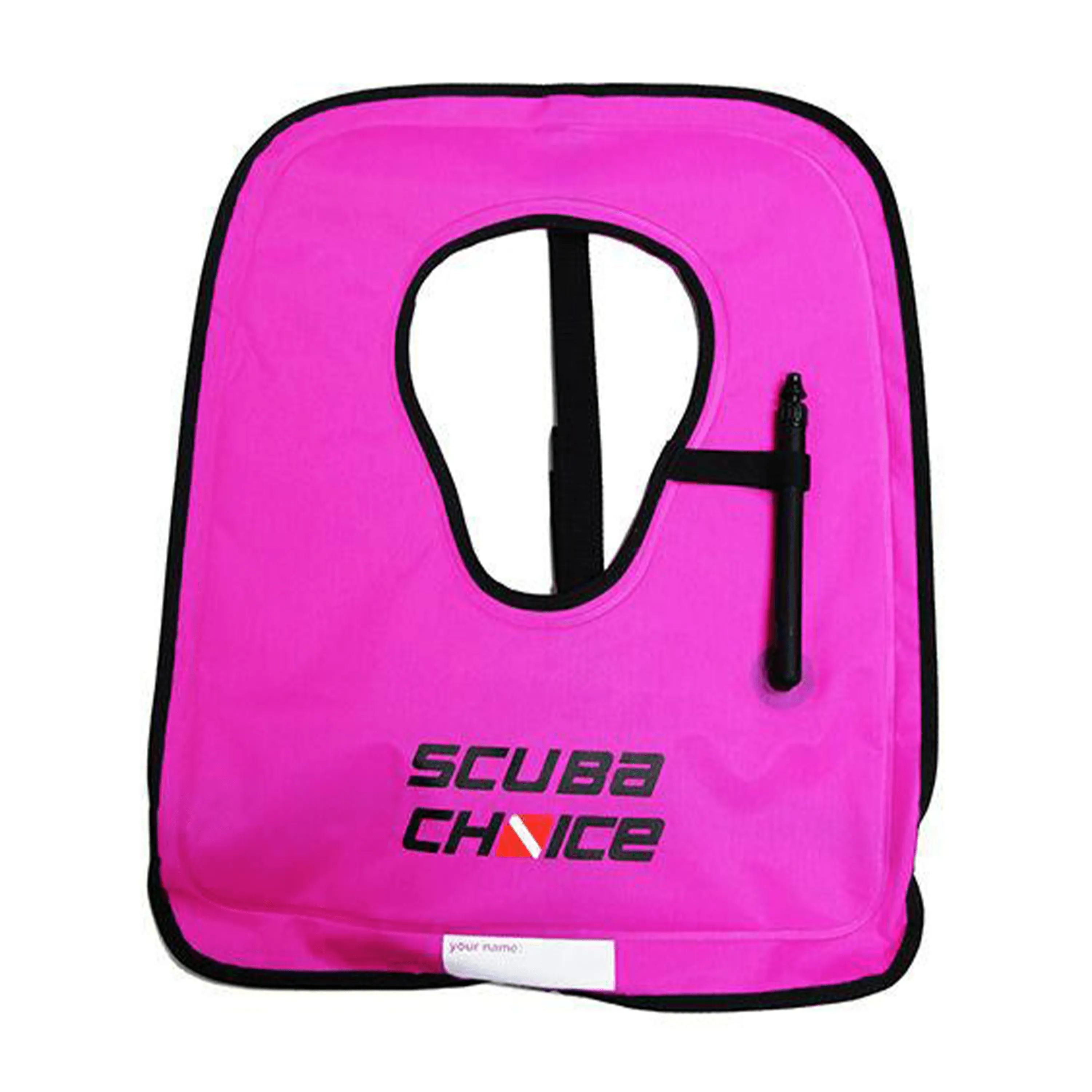 Scuba Diving Snorkeling Adult Purple Snorkel Vest w/ Name Box, Size Large