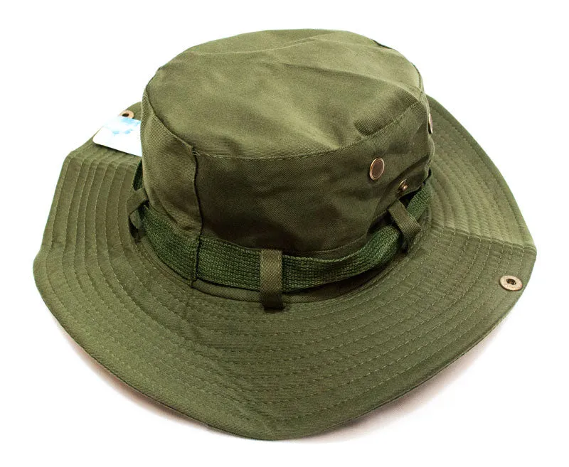 Solid Color Bucket Hat with Flap Neck Cover