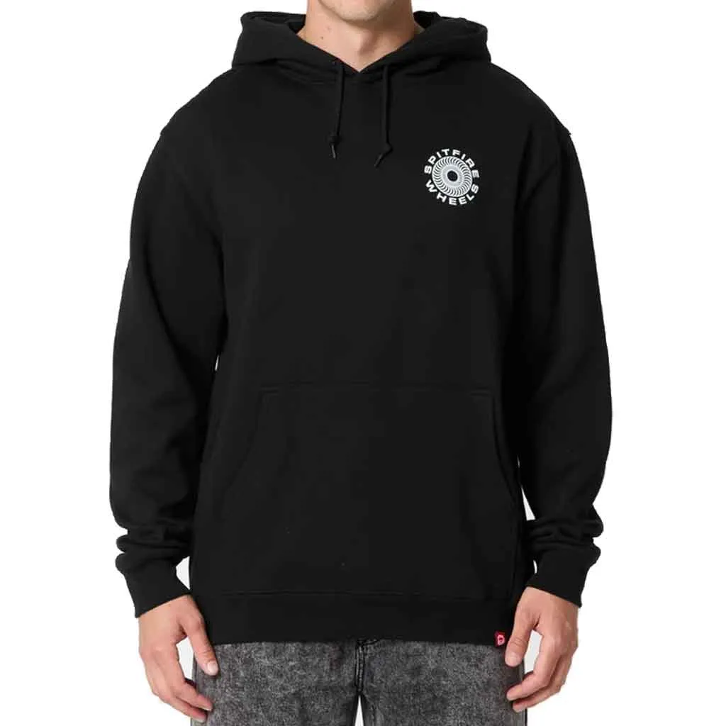 Spitfire Classic 87 Swirl Hoodie - Black/White