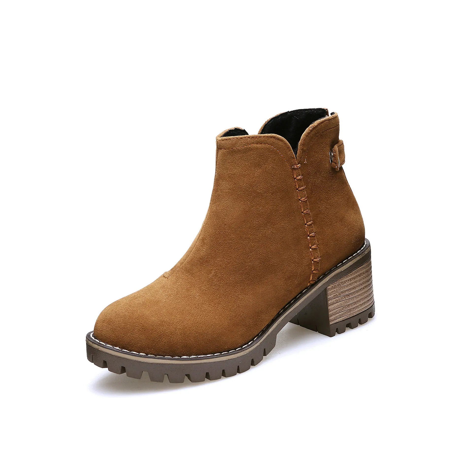 Suede Chelsea Boots Winter Fall Student Short Boots Women Shoes