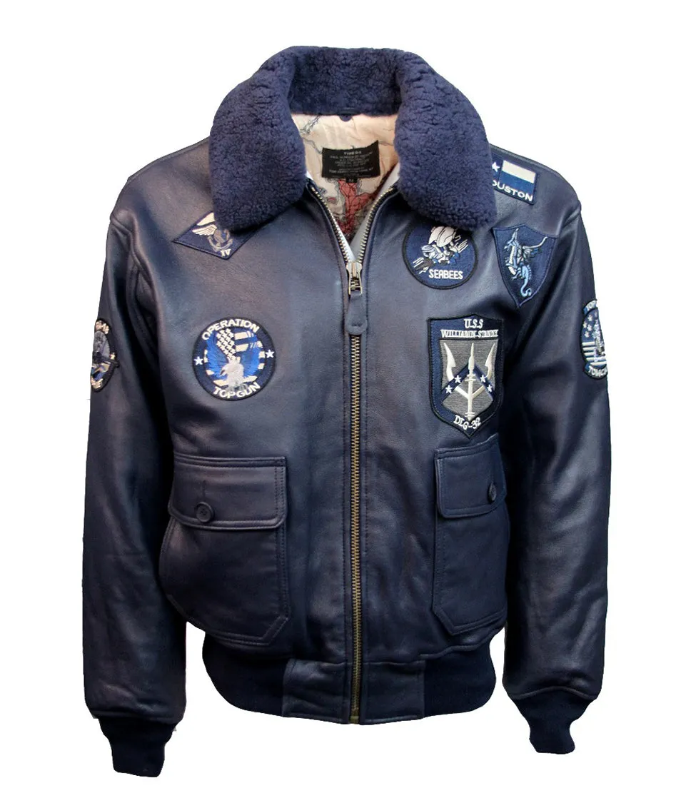 TOP GUN® OFFICIAL SIGNATURE SERIES LEATHER JACKET COL