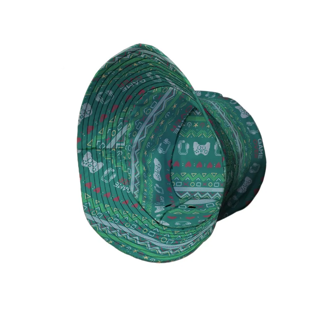 Ugly Christmas Sweater Video Gamer Bucket Hat