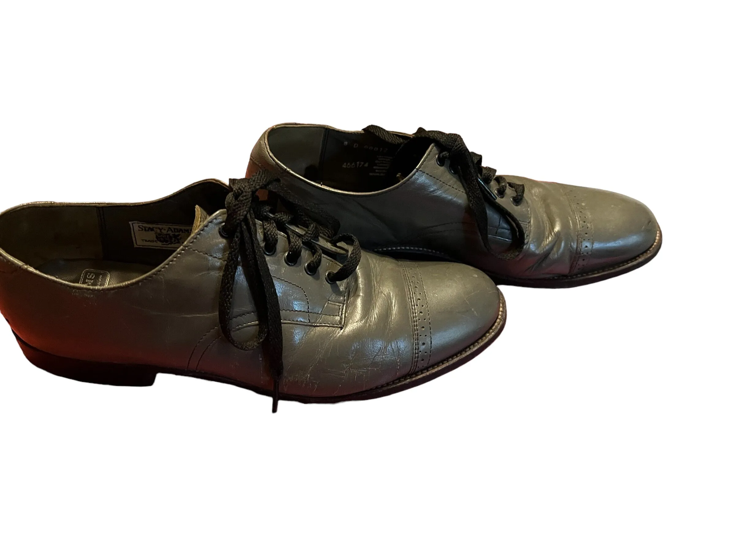 Vintage gray loafers oxfords 8 D Stacey Adams