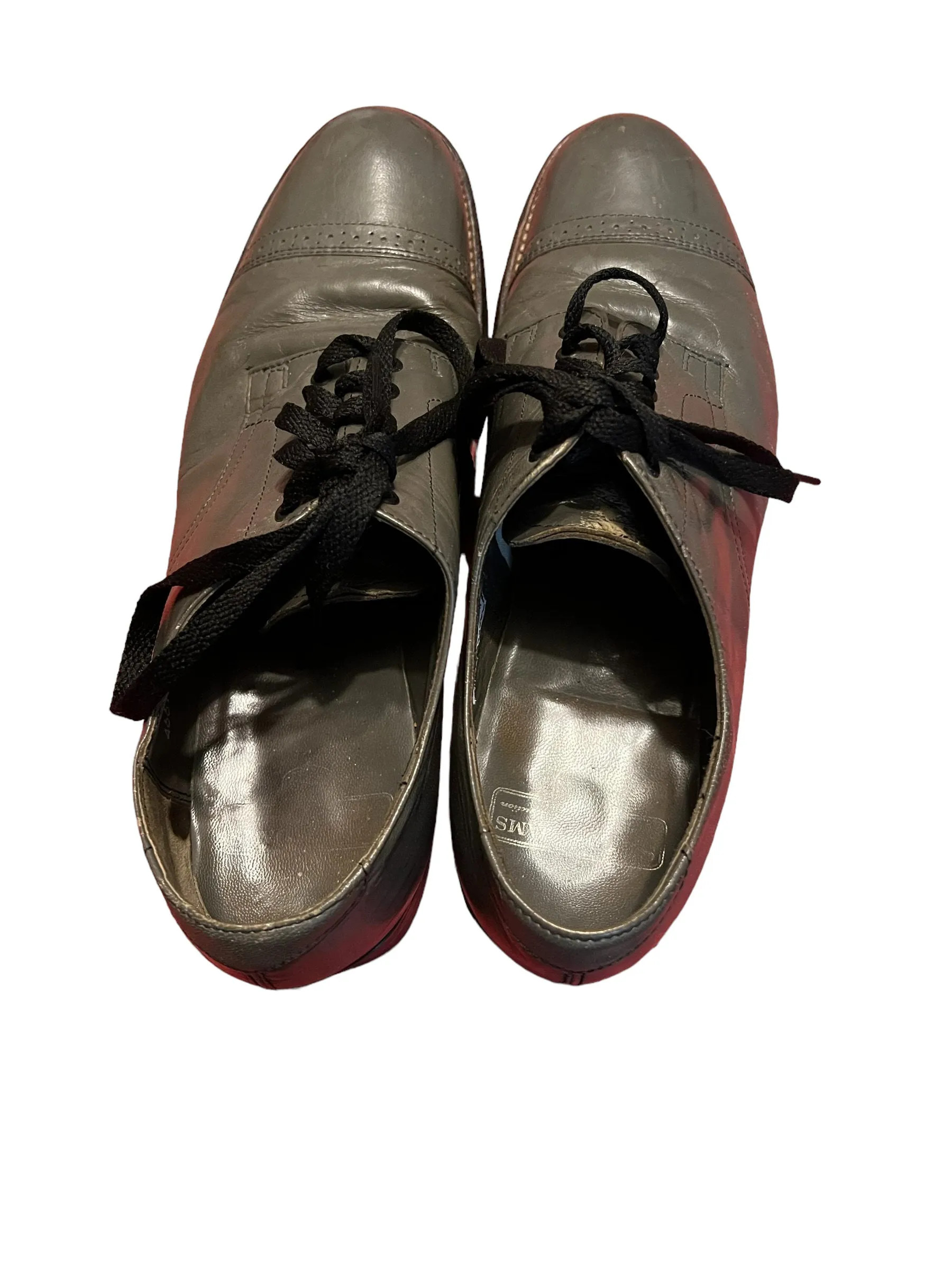 Vintage gray loafers oxfords 8 D Stacey Adams