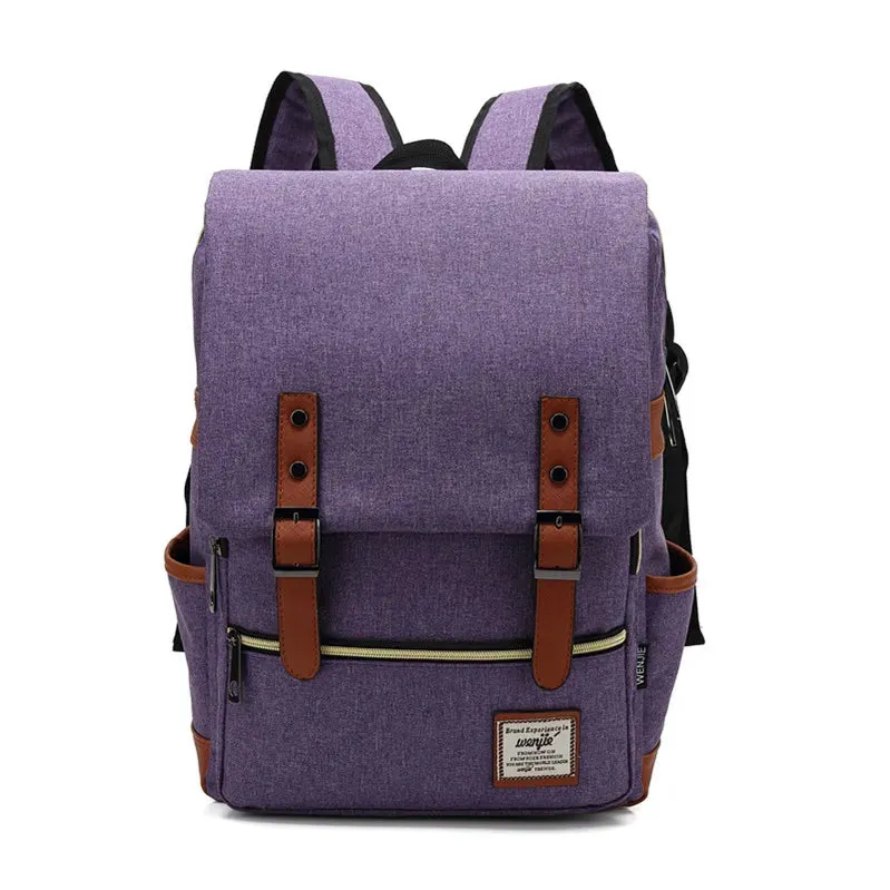 Vintage Unisex Oxford Waterproof Backpack