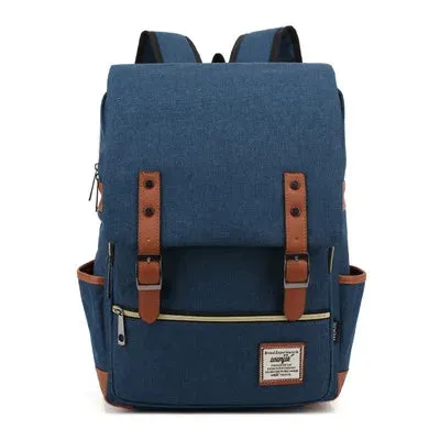 Vintage Unisex Oxford Waterproof Backpack