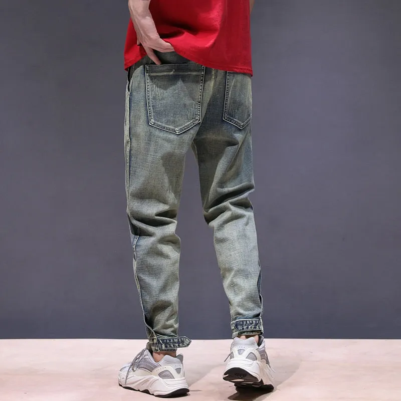 West Louis™ Arrivals Retro Elastic Waist Jogger