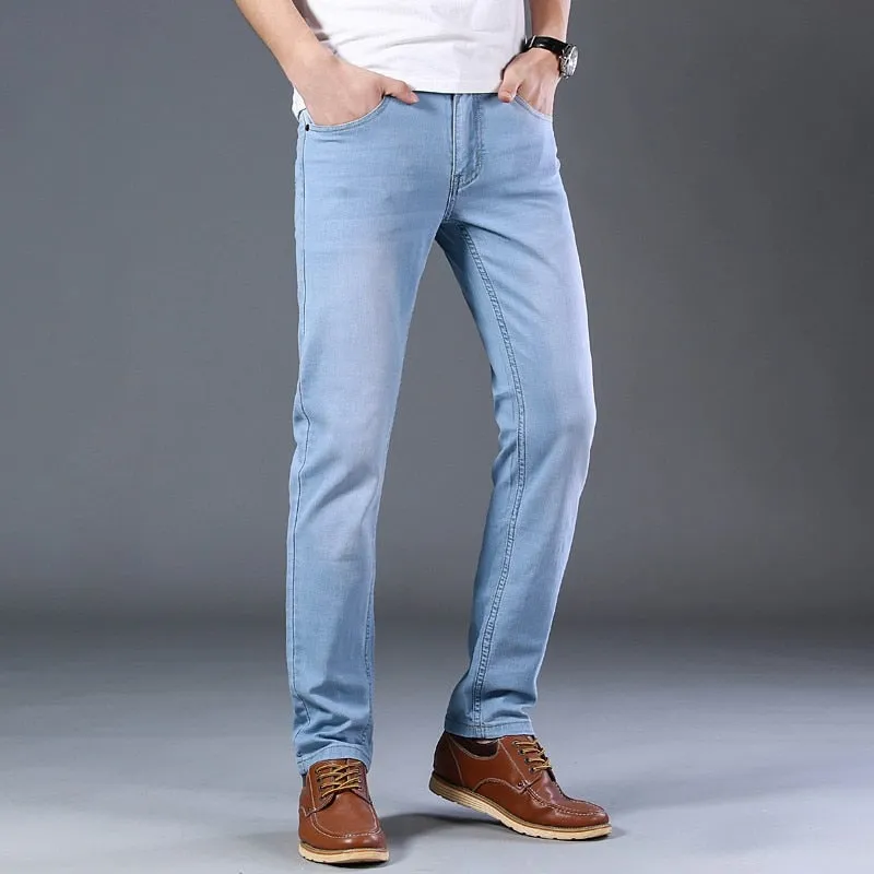 West Louis™ Casual Light Stretch Cotton Jeans