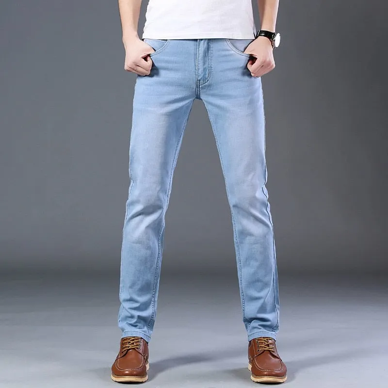 West Louis™ Casual Light Stretch Cotton Jeans