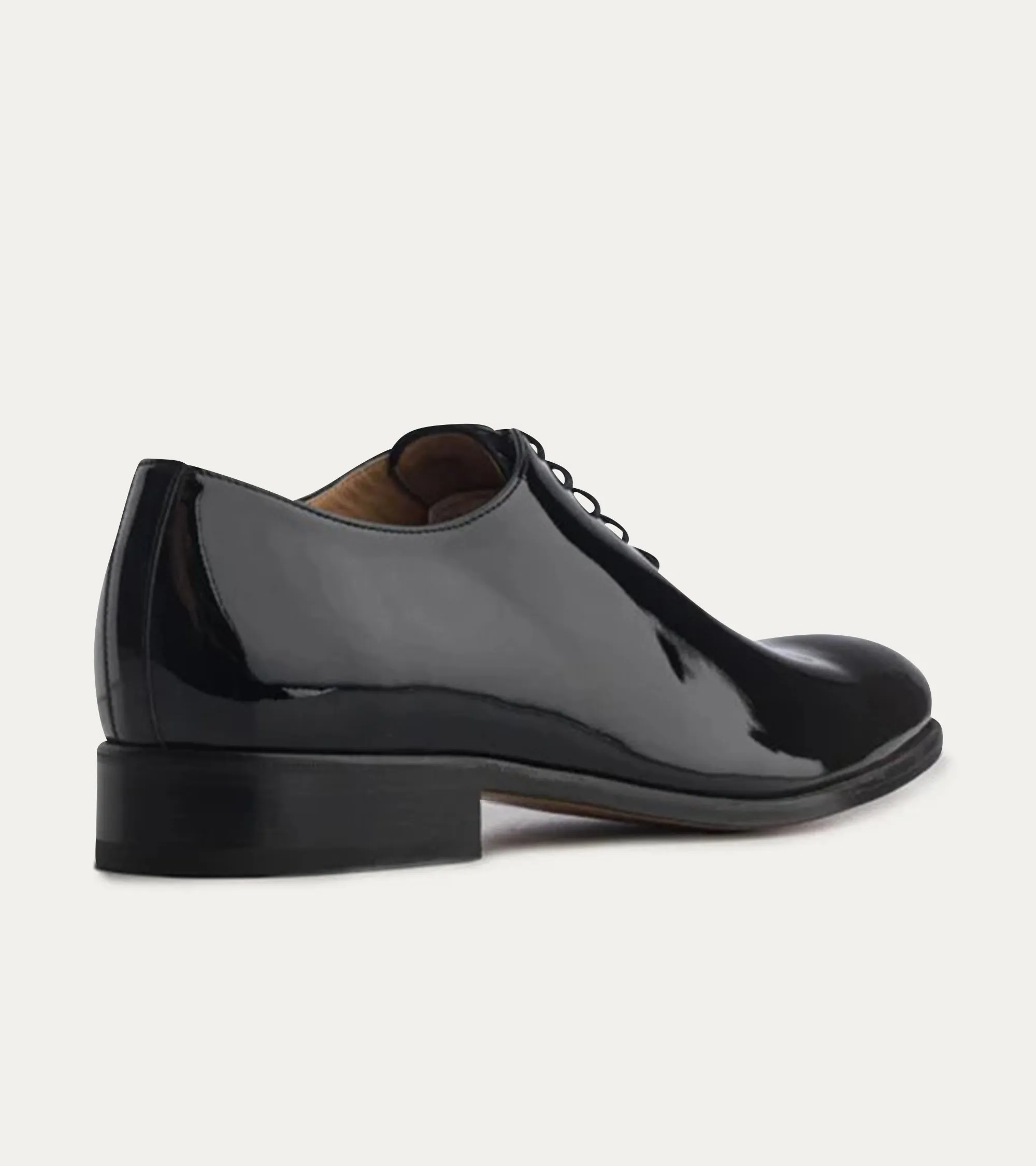 Wholecut Oxford Plain Toe Black Patent