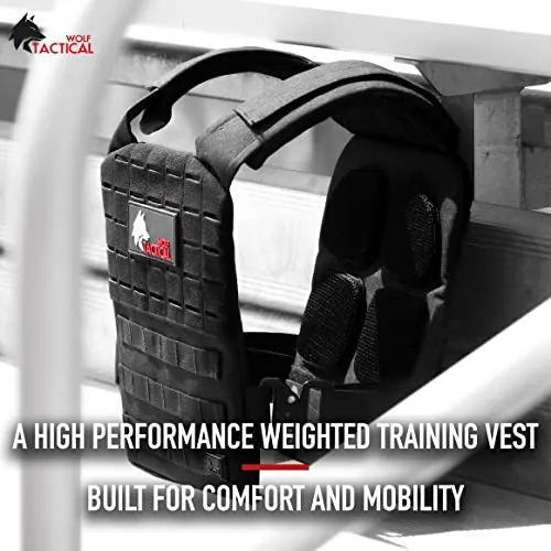 WOLF TACTICAL Quick-Release Weighted Vest for Men Workout Vest, Strength Training Weight Vests Weighted Vest Men