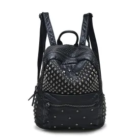 Women  Washed Leather Backpacks