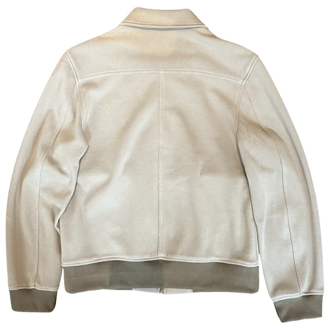 Zip Up Cotton Pique Bomber Jacket (Made to order)